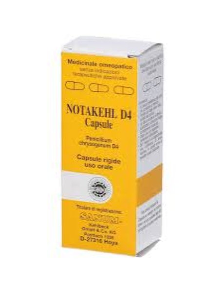 IMO SANUM NOTAKEHL D4 20 Capsule - Un Rimedio Omeopatico per la Salute Respiratoria e Urogenitale
