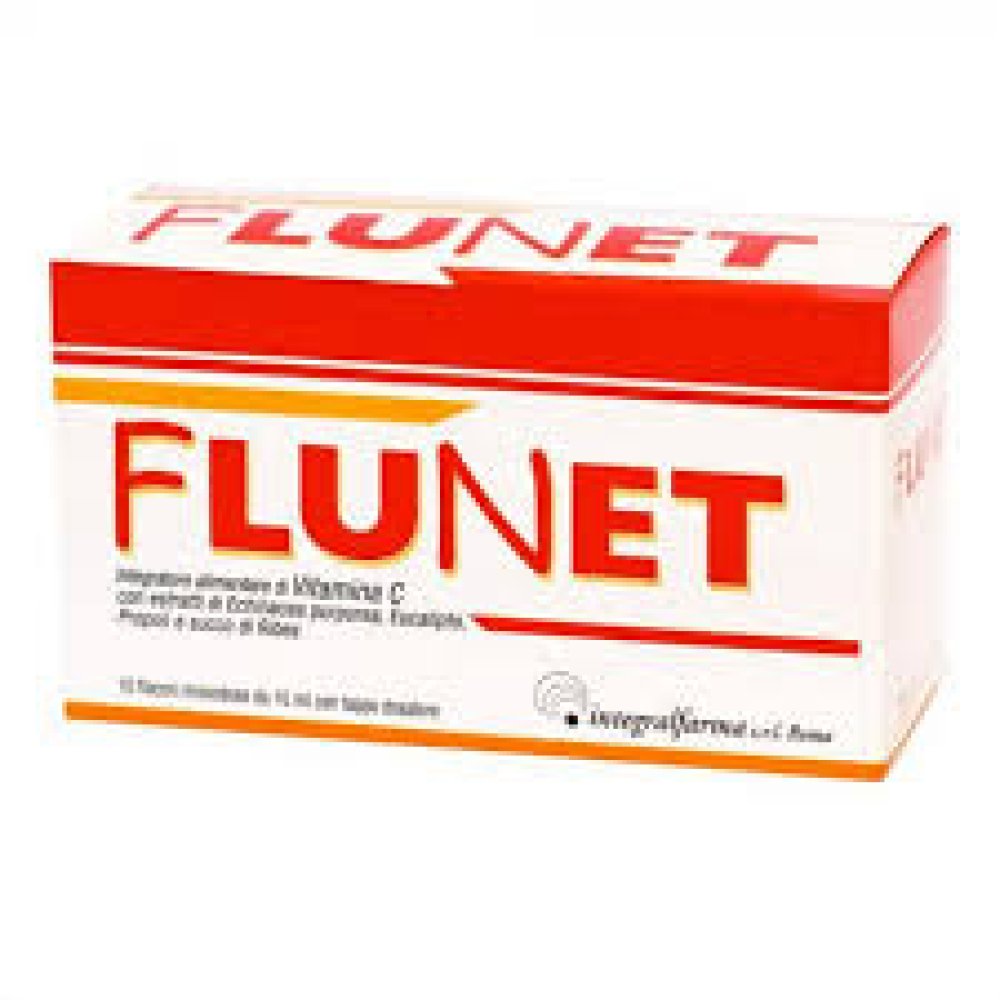 FLUNET 10 Flaconcini da 10ml -  per supportare il tuo sistema immunitario durante la stagione fredda