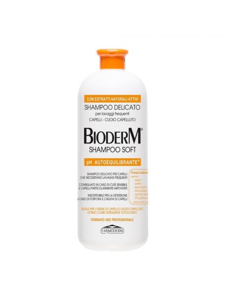 Shampoo Soft BIODERM 1000 ml : Una Carezza per i tuoi Capelli.