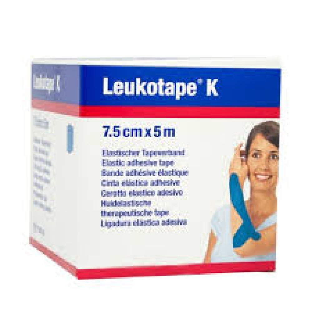 LEUKOTAPE K 7,5 cm x 5 mt colore Blu