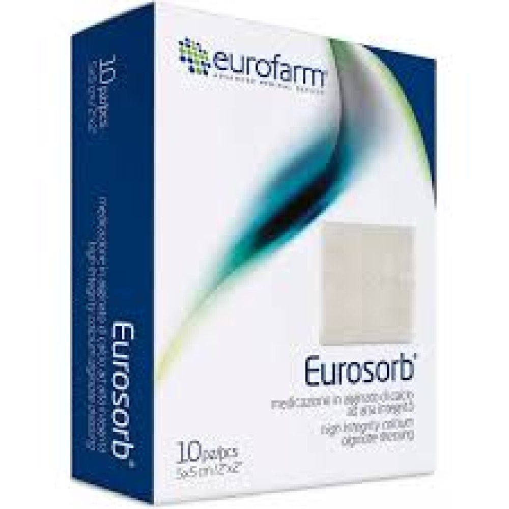 EUROSORB Medicazioni Alginato di Calcio  5 x 5 cm x Pz 10
