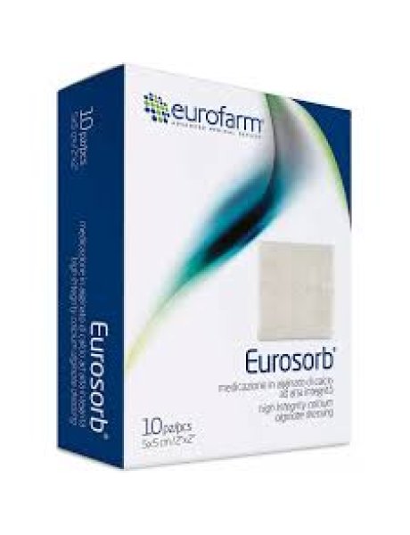 EUROSORB Medicazioni Alginato di Calcio  5 x 5 cm x Pz 10