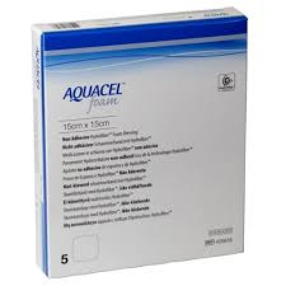AQUACEL FOAM NON ADESIVO 15 cm X 15 cm   5pz.