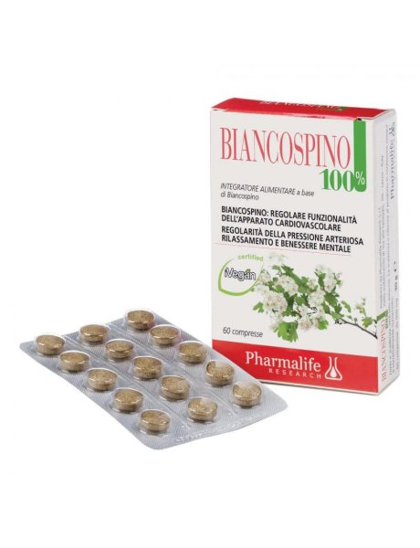 Biancospino 100% - 60 Compresse: Un Sostegno Naturale per il Tuo Cuore.