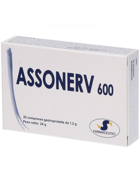 ASSONERV 600 20CPR- apporto supplementare di nutrienti essenziali.