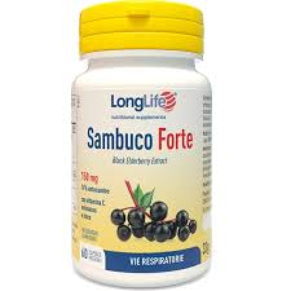LONGLIFE SAMBUCO FORTE 60 capsule - Rafforza il sistema immunitario