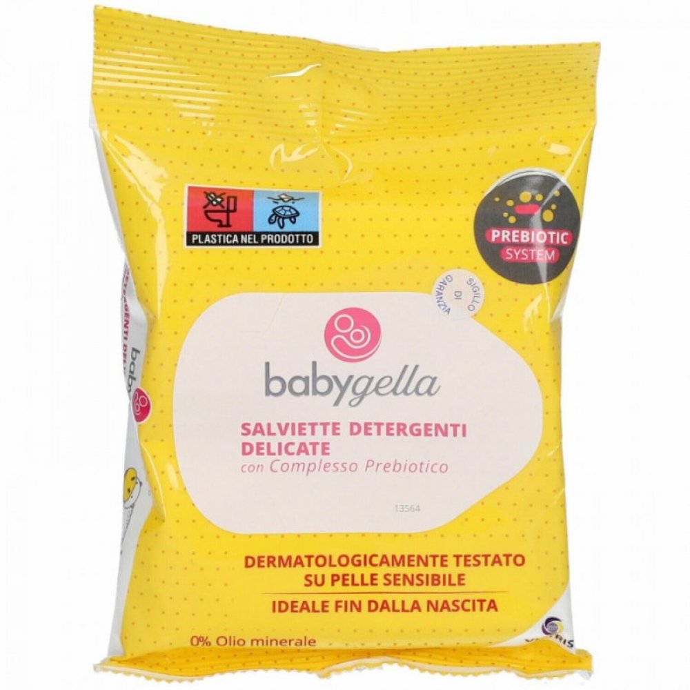 Babygella Prebiotic - Salviettine Detergenti Delicate (Confezione da 15)