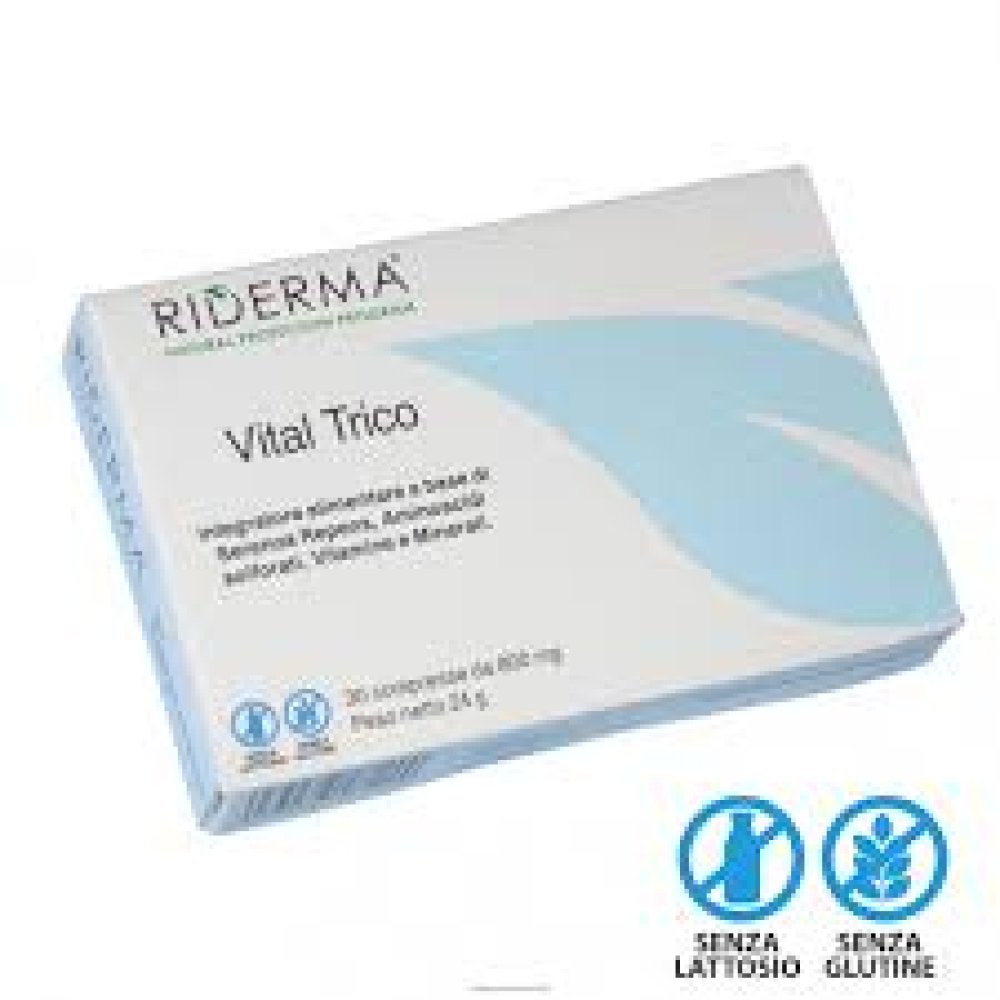 RIDERMA Vital Trico 30 Compresse - La soluzione per capelli sani e forti