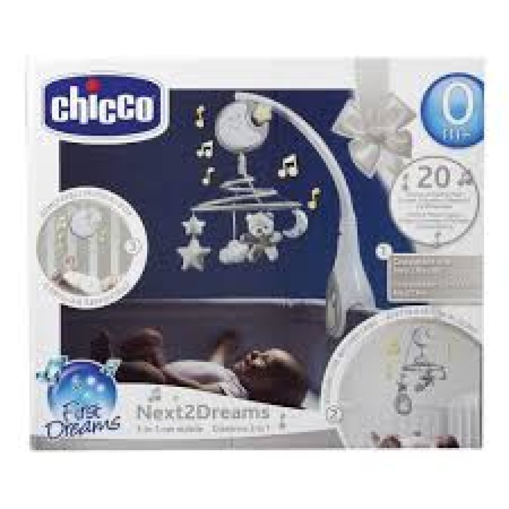 CHICCO Gioco Next2 Dreams Neutra - la giostrina che accompagna i sogni del tuo bambino.