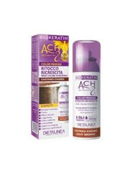 Spray Biokeratin Ach8 castano chiaro : Per posticipare di molto le prossime sedute di tintura.