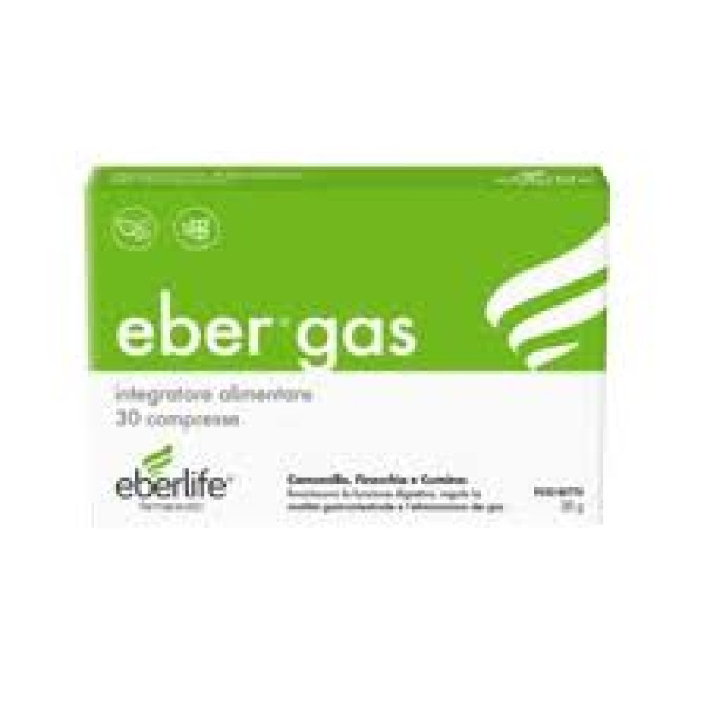 EBERGAS 30 COMPRESSE - contro gonfiore e flatulenza