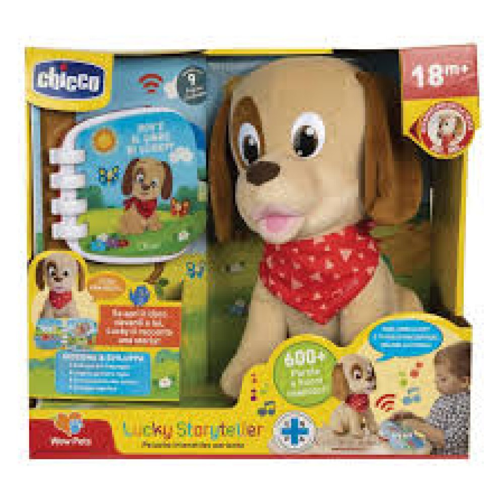 CHICCO Gioco Lucky Raccontastorie - Un amico peloso che racconta storie!