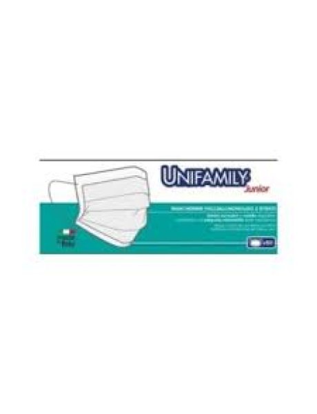 MASK CHIRURGICHE 3 strati PEDIATRICHE Rosa 50 pz UNIFAMILY