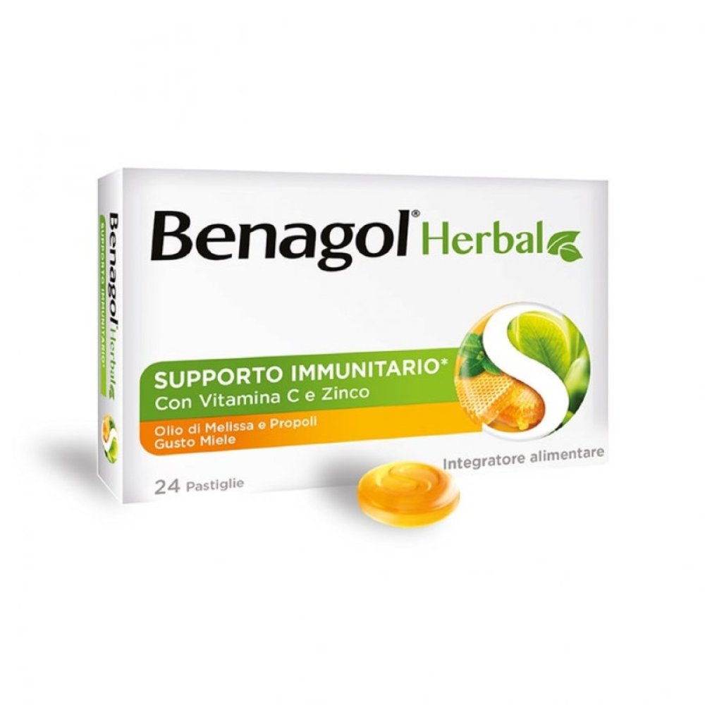 BENAGOL HERBAL MIELE 24 PASTIGLIE - Scopri il Potere della Natura per il Tuo Benessere.
