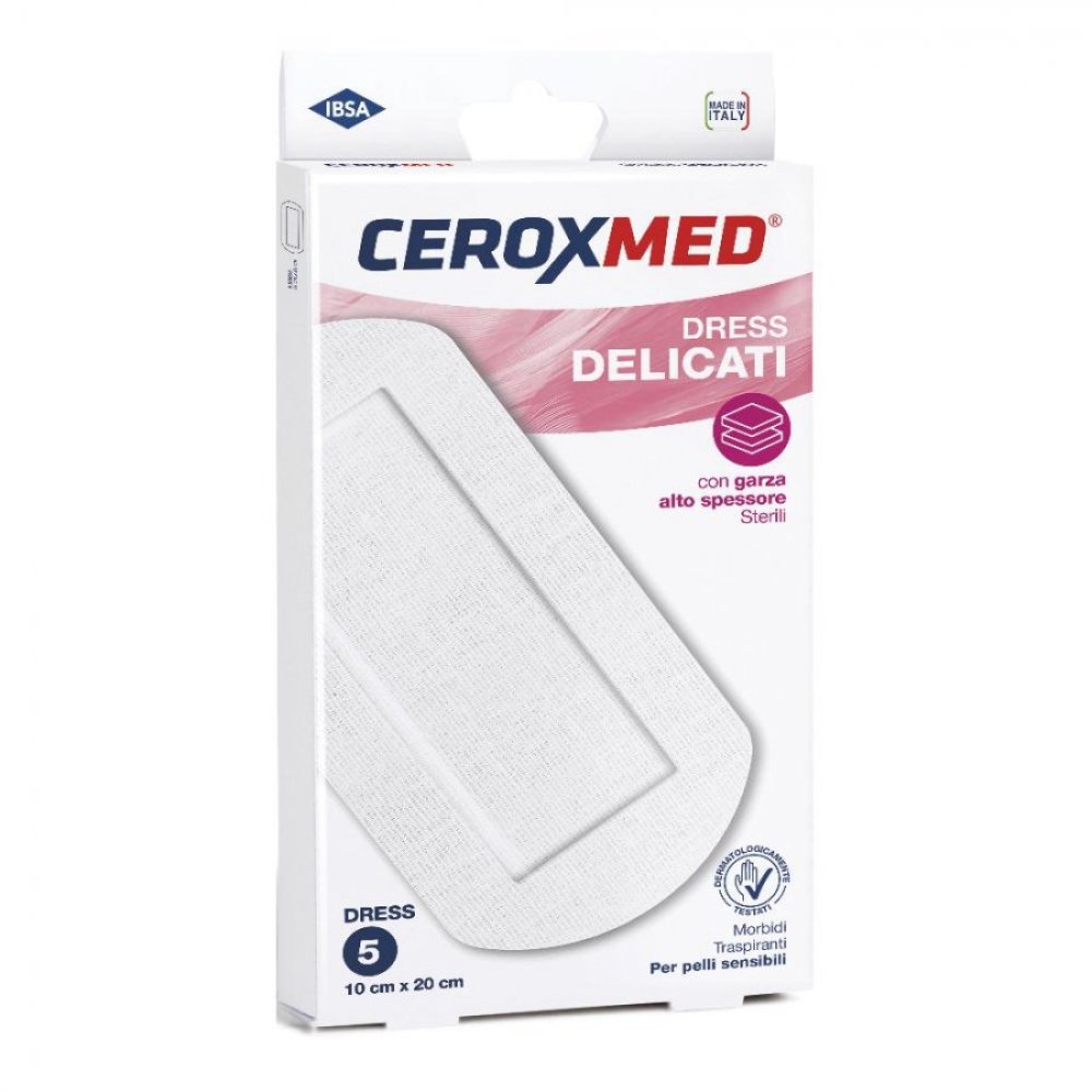 CEROXMED Dress Delicati 10x20 5pz - Protezione e cura delicata per le tue ferite: scopri Ceroxmed Dress Sensitive