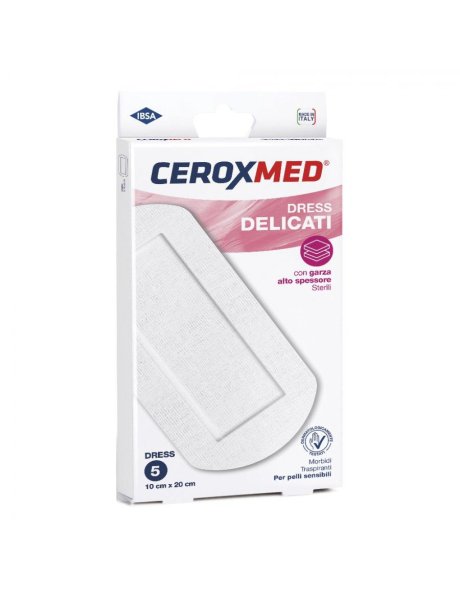 CEROXMED Dress Delicati 10x20 5pz - Protezione e cura delicata per le tue ferite: scopri Ceroxmed Dress Sensitive