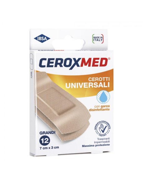 CEROXMED Cerotti Grandi 12pz - Protezione impeccabile a portata di mano: Cerotti Universali Grandi IBSA CeroxMed.