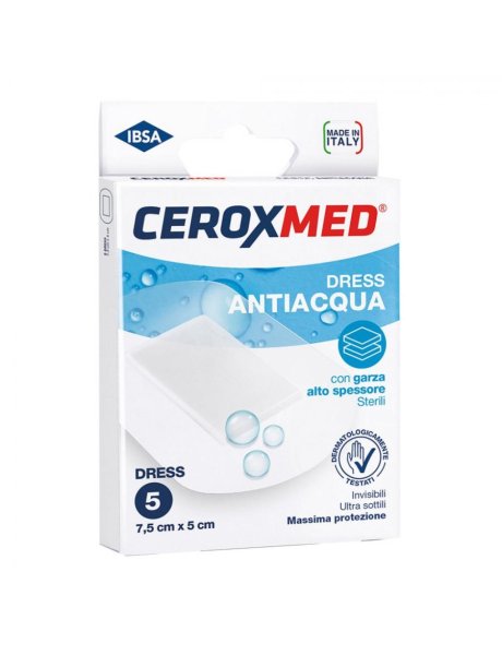 CEROXMED Cerotto Anti Acqua 7,5x5 5pz - Protezione impeccabile per le tue ferite: Ceroxmed Waterproof Silver