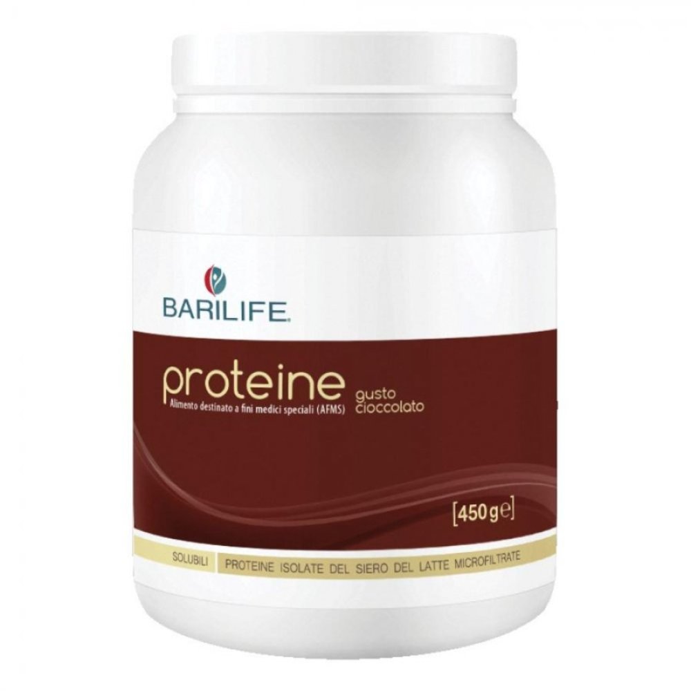 BARILIFE PROTEINE Cioccolato 450g -  Un Alimento Speciale per un Recupero Ottimale.
