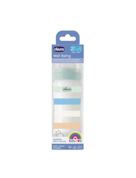 CHICCO  BIBERON ANTI COLICHE 250 ml SILICONE