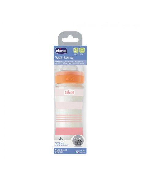 CHICCO BIBERON ANTI COLICHE 240 ml  SILICONE