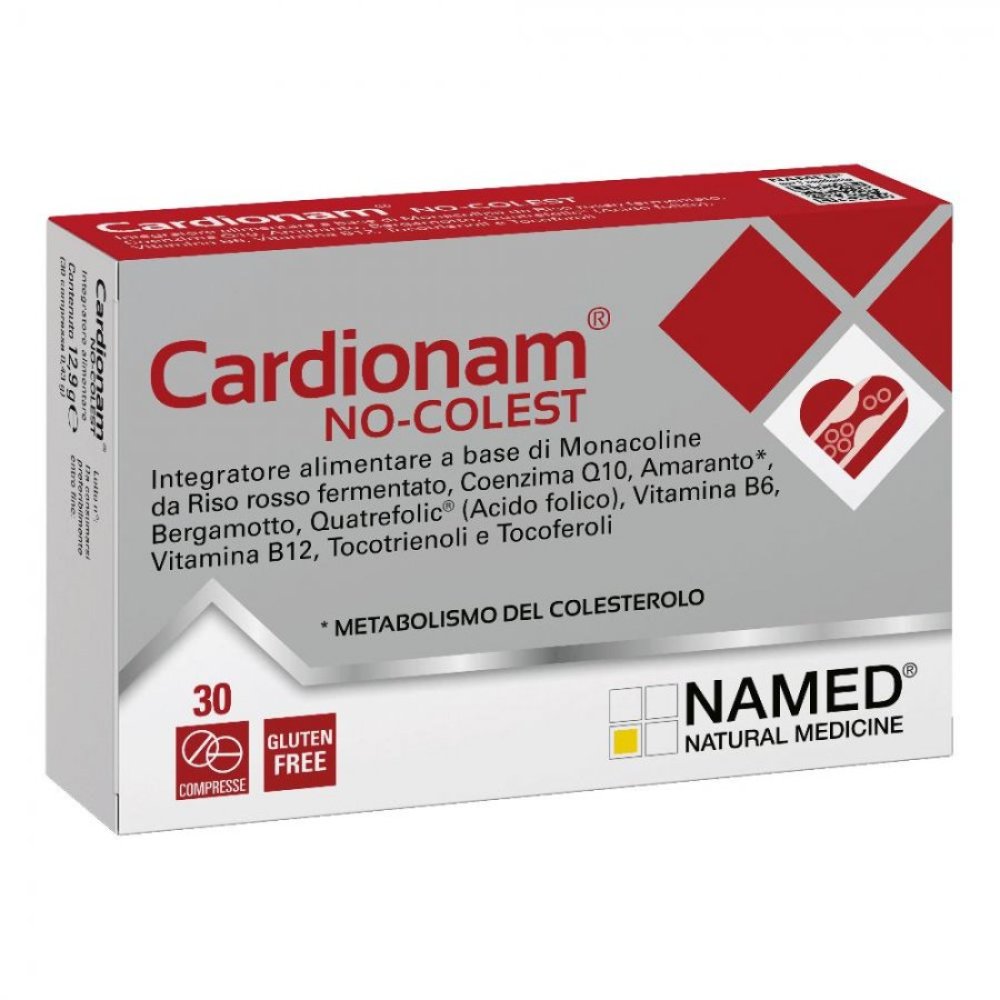 CARDIONAM NO-COLEST 30Compresse - Un alleato naturale per il benessere del tuo cuore