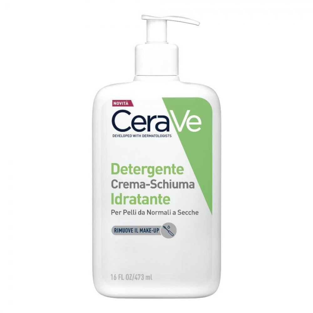 CeraVe Detergente Crema-Schiuma Idratante 473 ml : Un'Oasi di Idratazione per la Tua Pelle