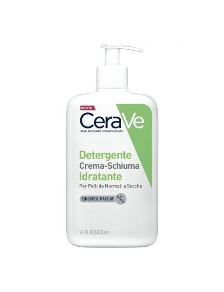 CeraVe Detergente Crema-Schiuma Idratante 473 ml : Un'Oasi di Idratazione per la Tua Pelle