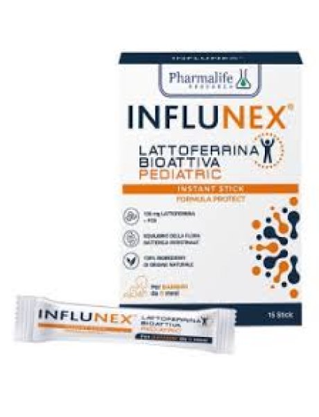INFLUNEX Lattoferrina Pharmalife 15 Stick - per supportare le difese naturali dei bambini