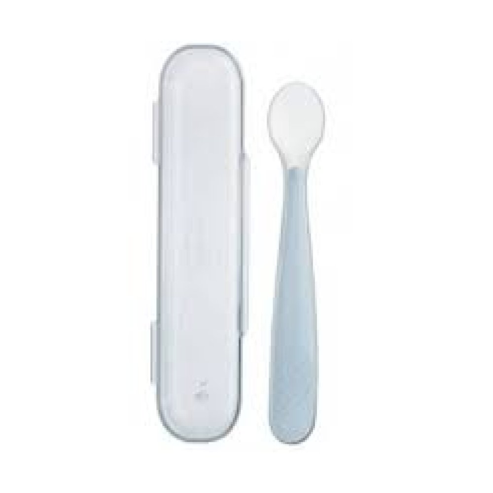 CHICCO  Cucchiaio Morbido Silicone Grigio