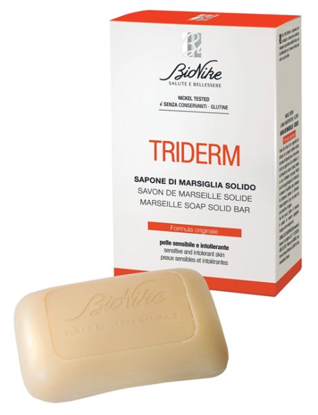BIONIKE TRIDERM Sapone di Marsiglia solido100g - Ideale per lavaggi frequenti