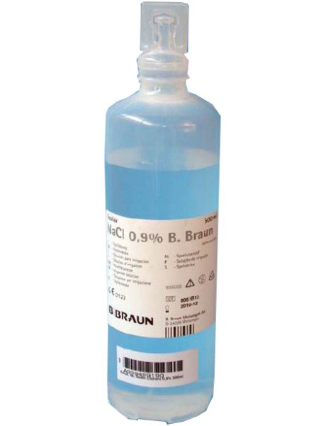 SOLUZIONE FISIOLOGICA 0,9% SODIO CLORURO 500 ML NON INIETTABILE