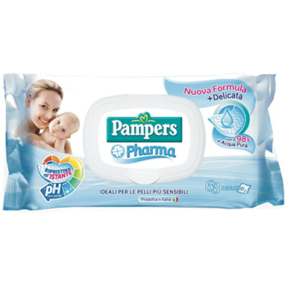 PAMPERS PHARMA SENSITIVE SALV 63PZ