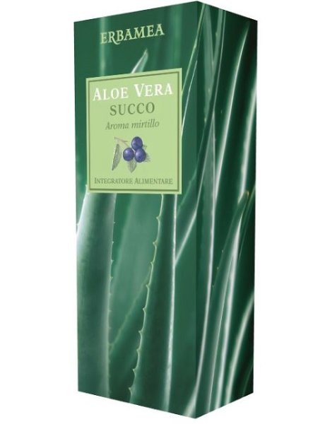 Erbamea ALOE VERA SUCCO MIRTILLO 500ML - Un sorso di benessere