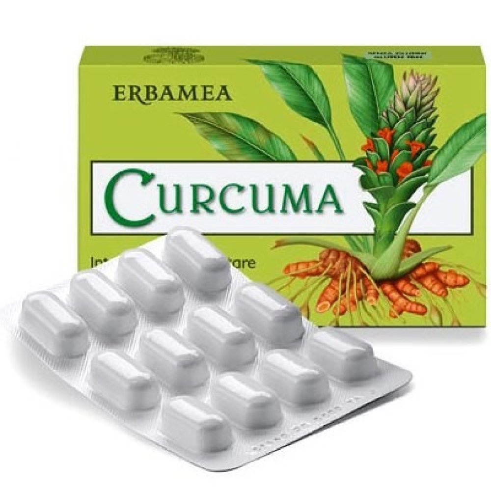 CURCUMA 24 Compresse vegetali Erbamea -  per la funzionalità articolare e come antiossidante.