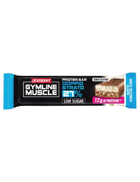 ENERVIT GYMLINE MUSCLE PROTEIN BAR 27% DOPPIO STRATO COCCO-CIOK 1 PEZZO