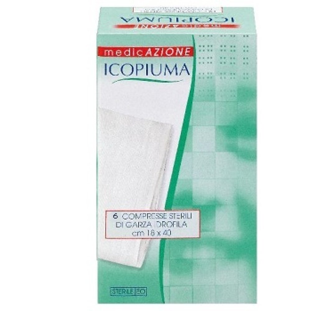 ICOPIUMA 6COMPRESSE GARZA 18X40