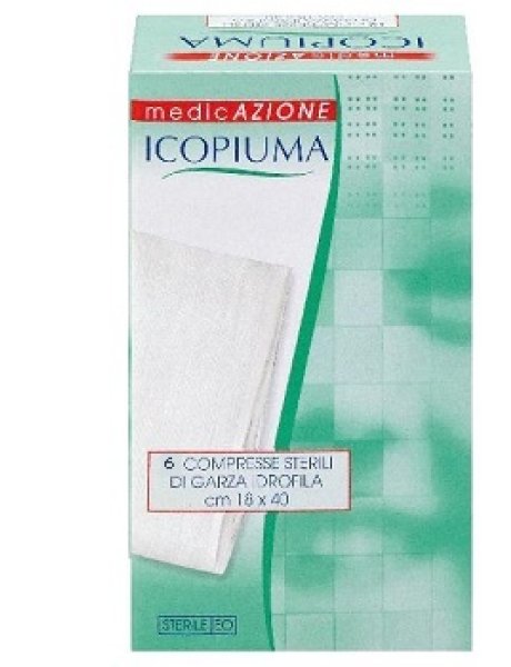 ICOPIUMA 6COMPRESSE GARZA 18X40