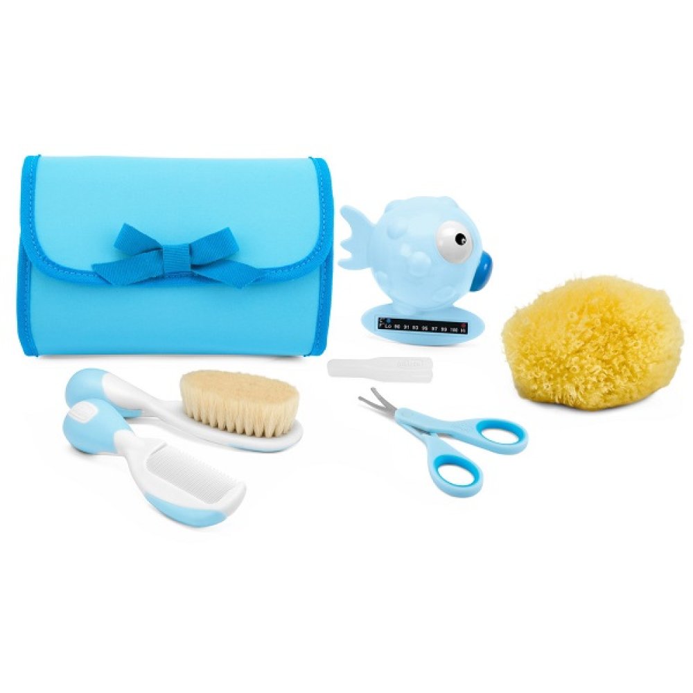 CHICCO Set Igiene Azzurro 0m+ - Un'esplosione di dolcezza per il tuo piccolo