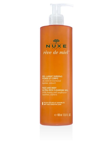 NUXE REVE DE MIEL GEL DETERGENTE VISO E CORPO 400 ML