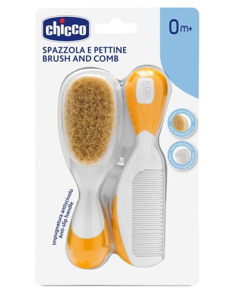 CHICCO SPAZZOLA + PETTINE ARANCIONE