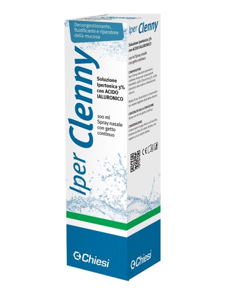 IPER CLENNY SPRAY NASALE EROGAZIONE CONTINUA SOLUZIONE IPERTONICA CON ACIDO IALURONICO 100 ML