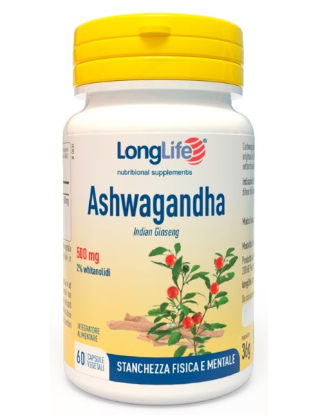 LONGLIFE ASHWAGANDHA 60 CAPSULE 500 MG