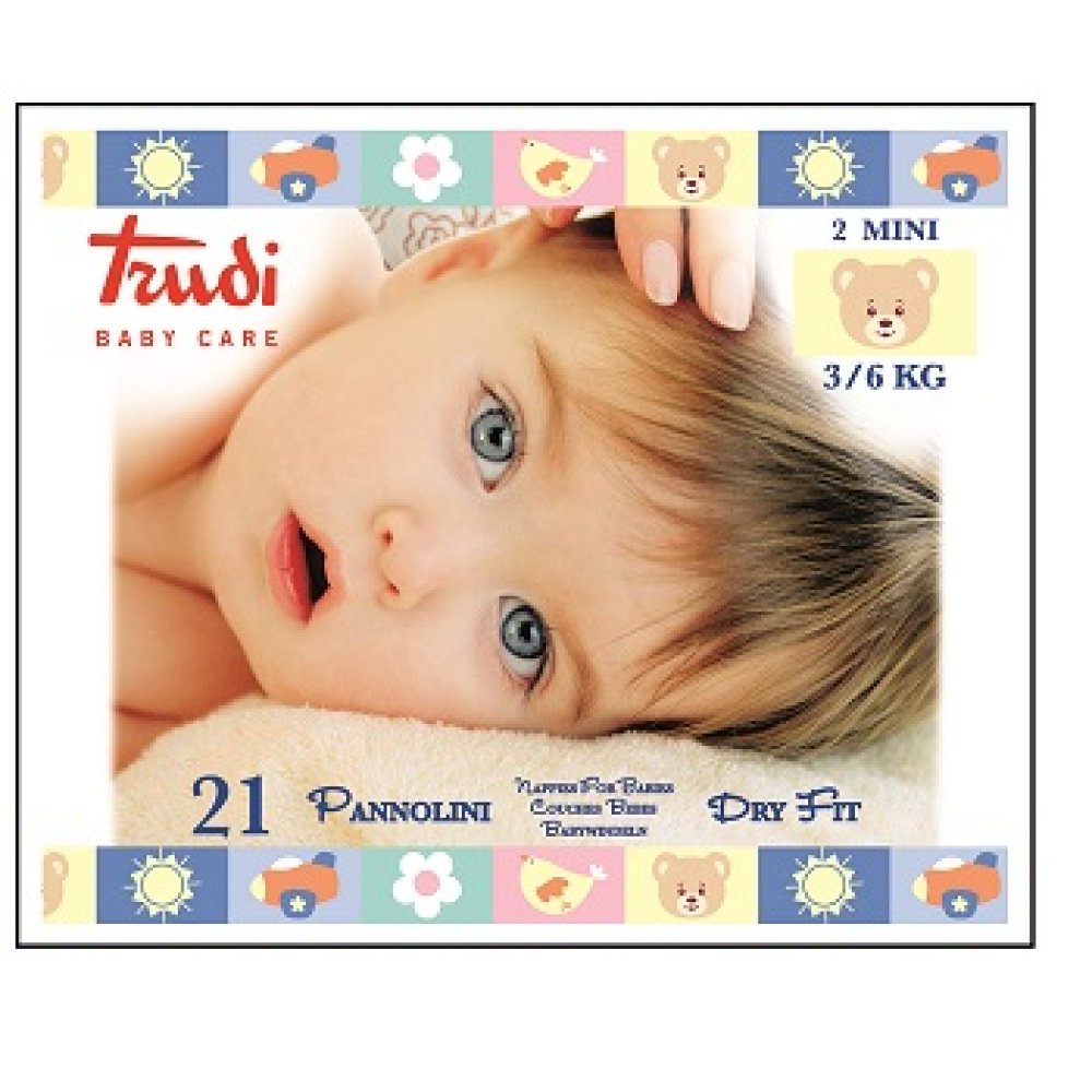 TRUDI BABY CARE PANN DF MIN 3/6KG 21PZ