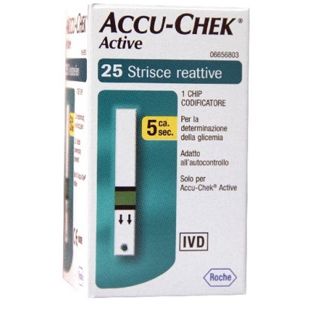 ACCU-CHEK ACTIVE 25STRISCE