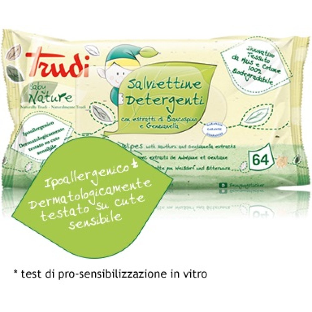 TRUDI BABY NATURE SALVIETTINE DETERGENTI 64PZ