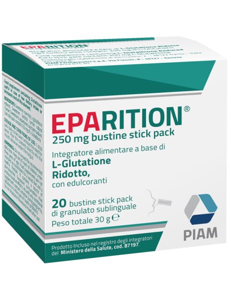EPARITION 20 BUSTINE STICK PACK DA 250 MG DI GRANULATO SUBLINGUALE