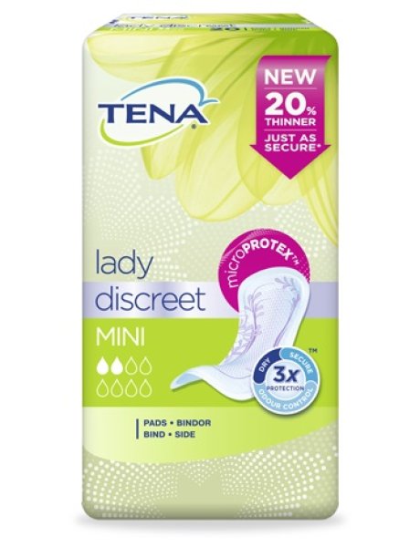 PANNOLONE SAGOMATO TENA DISCREET MINI 20 PEZZI