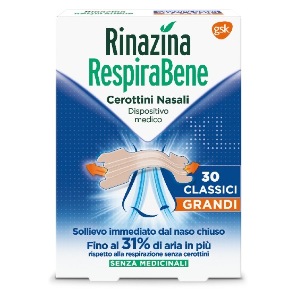 RINAZINA RESPIRABENE CEROTTI CLASSICI GRANDI 30P