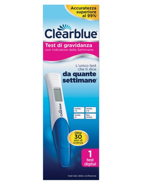 TEST DI GRAVIDANZA CLEARBLUE CON INDICATORE DELLE SETTIMANE1 PEZZO